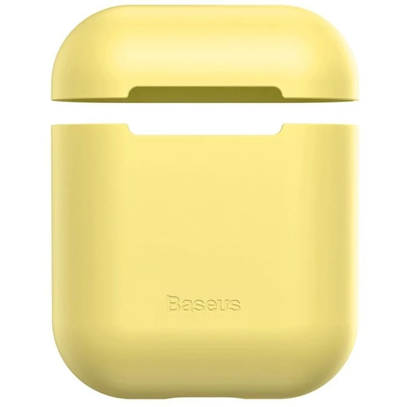 Baseus Apple Silica Series Ultra-dünne Silikon-Schutzhülle für AirPods 1/2 Gelb