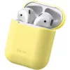 Baseus Apple Silica Series Ultra-dünne Silikon-Schutzhülle für AirPods 1/2 Gelb