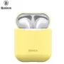 Baseus Apple Silica Series Ultra-dünne Silikon-Schutzhülle für AirPods 1/2 Gelb