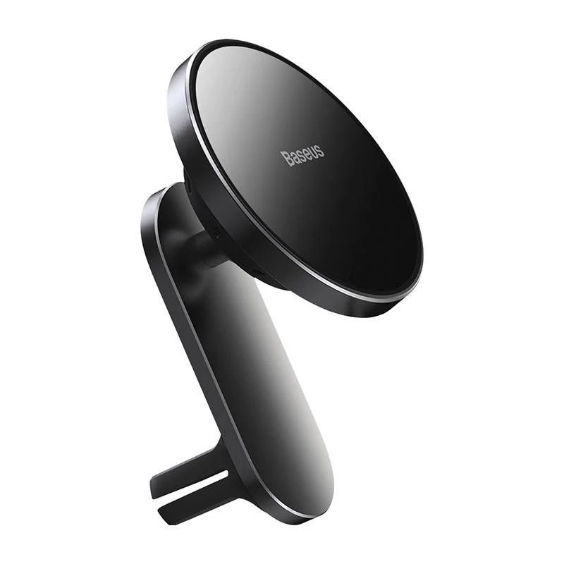 Baseus Big Energy Car Mount with Wireless Charger 15W for iPhone 12/13 (Black)