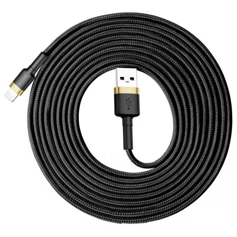 Baseus Cafule Lightning-Kabel 2A 3m Gold/Schwarz (CALKLF-RV1)
