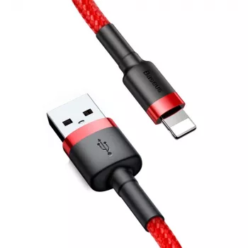 Baseus Cafule Lightning-Kabel 2A 3m Rot/Schwarz (CALKLF-R09)