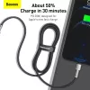 Baseus Cafule Series Metal USB-C auf Lightning Kabel PD 20W 1m Schwarz
