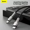 Baseus Cafule Series Metal USB-C auf Lightning Kabel PD 20W 1m Schwarz