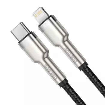 Baseus Cafule Series Metal USB-C auf Lightning Kabel PD 20W 1m Schwarz