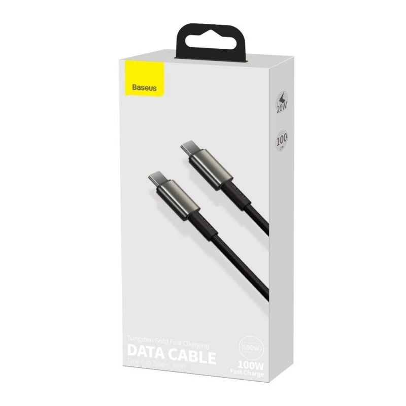 Baseus Cafule Series Metal USB-C auf USB-C Kabel 1m 100W Schwarz