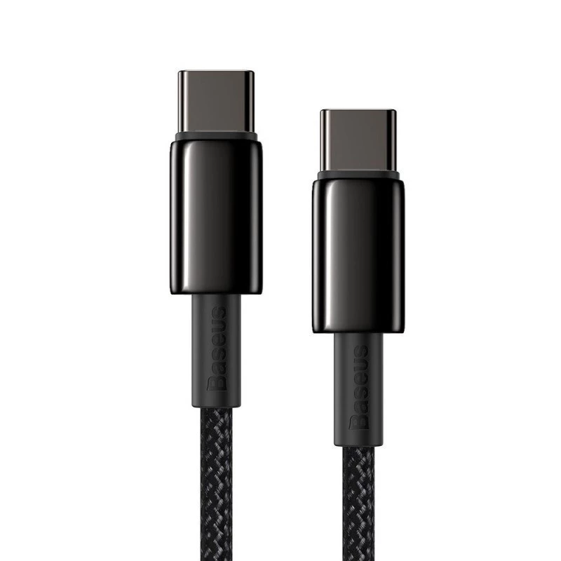 Baseus Cafule Series Metal USB-C auf USB-C Kabel 1m 100W Schwarz