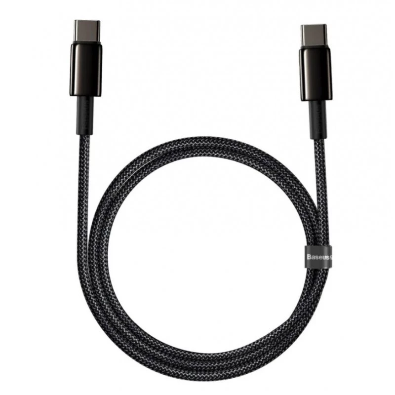 Baseus Cafule Series Metal USB-C auf USB-C Kabel 1m 100W Schwarz