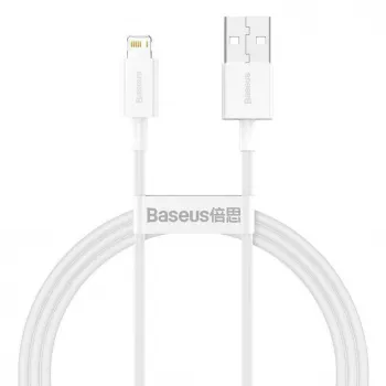 Baseus Cafule Series USB-A to Lightning Kabel 2m Weiß CALYS-C02