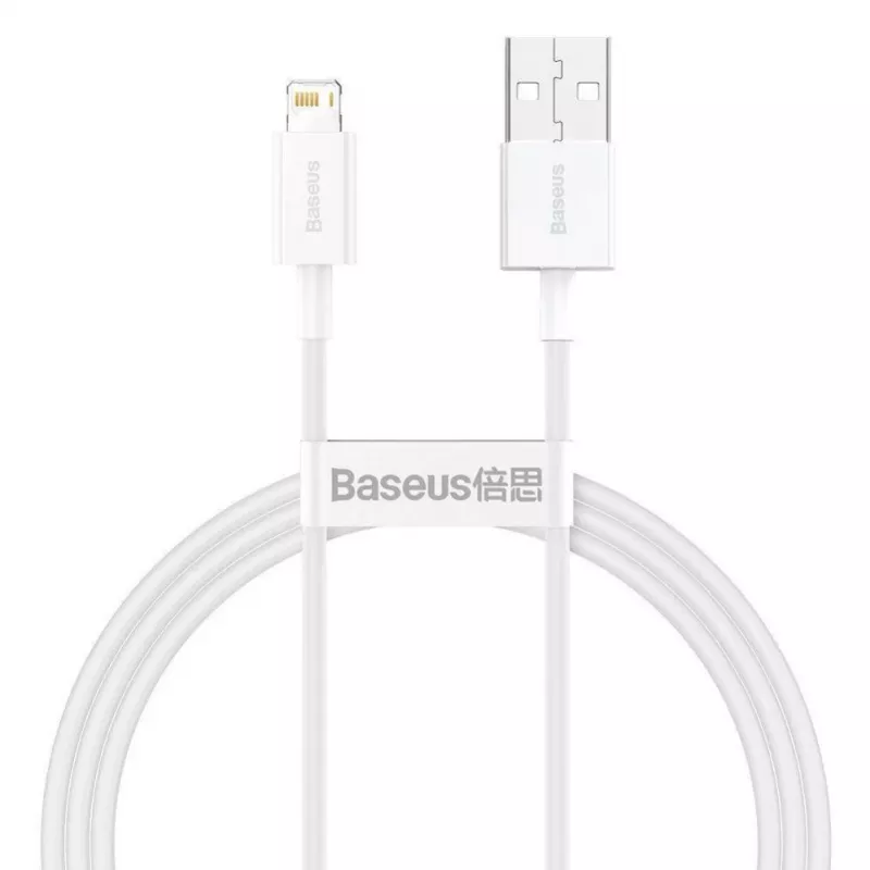 Baseus Cafule Series USB-A to Lightning Kabel 2m Weiß CALYS-C02
