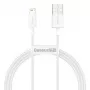 Baseus Cafule Series USB-A to Lightning Kabel 2m Weiß CALYS-C02