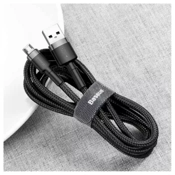 Baseus Cafule USB 2.0 Typ A auf Micro B Stecker-Stecker Kabel 2m (Schwarz)