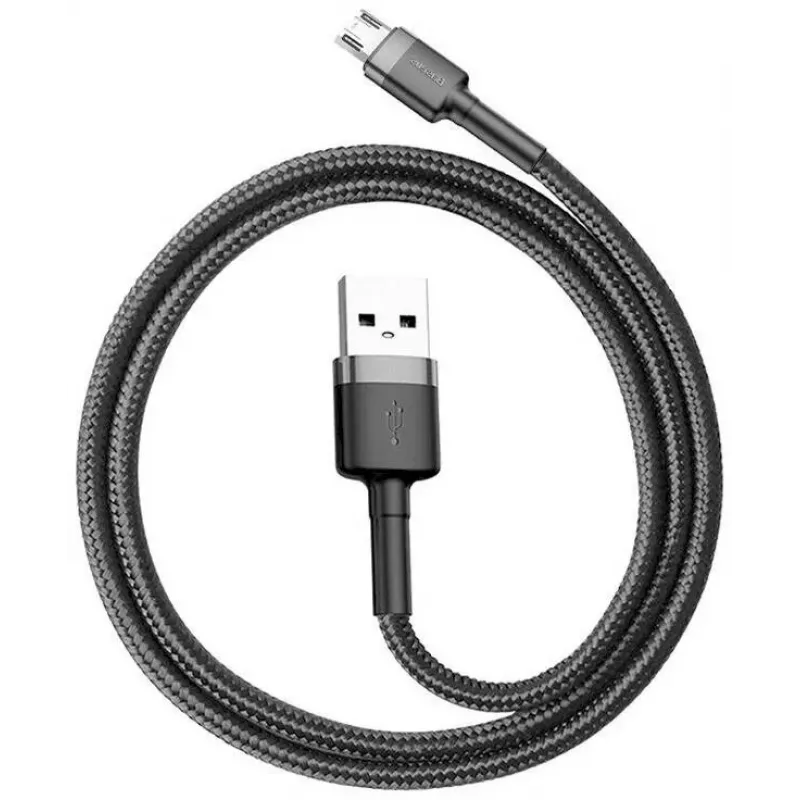 Baseus Cafule USB 2.0 Typ A auf Micro B Stecker-Stecker Kabel 2m (Schwarz)