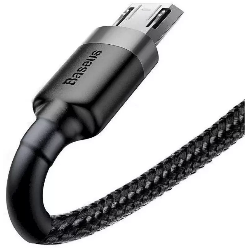 Baseus Cafule USB 2.0 Typ A auf Micro B Stecker-Stecker Kabel 2m (Schwarz)