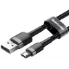 Baseus Cafule USB 2.0 Typ A auf Micro B Stecker-Stecker Kabel 2m (Schwarz)