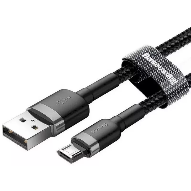 Baseus Cafule USB 2.0 Typ A auf Micro B Stecker-Stecker Kabel 2m (Schwarz)