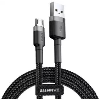 Baseus Cafule USB 2.0 Typ A auf Micro B Stecker-Stecker Kabel 2m (Schwarz)
