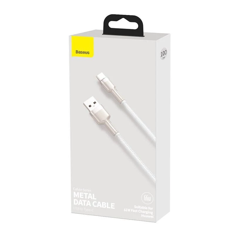 Baseus Cafule USB-A auf USB-C Kabel, 66W, 1m, Weiß