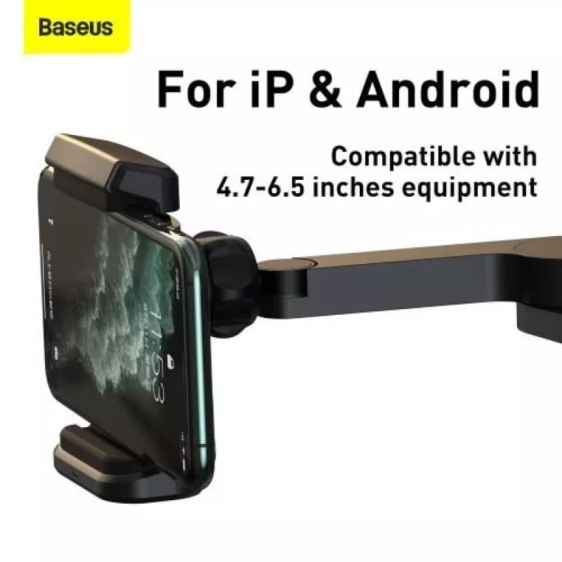 Baseus Car Mount Wireless Charger Energy Storage Backseat Phone Holder 15W Black (WXHZ-01)