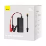 Baseus Car Power Inverter IGBT 300W/220V mit zwei EU-Steckdosen, USB-C PD, USB-A QC, Batterieklemmen und Zigarettenanzünderkabel, Schwarz (CGNB010101)