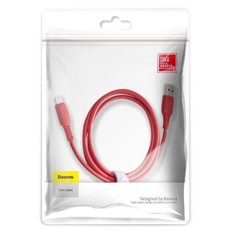 Baseus Colorful Cable USB-A auf Lightning 2.4A 1.2m Rot