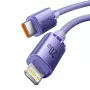 Baseus Crystal Shine Series USB-C auf Lightning Fast Charging Datenkabel 20W 1,2m Lila (CAJY000205)