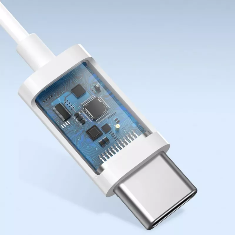Baseus Encok C17 In-Ear Kabelgebundene Kopfhörer mit USB Typ-C Mikrofon Weiß (NGCR010002)