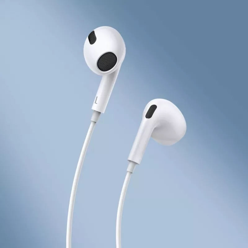 Baseus Encok C17 In-Ear Kabelgebundene Kopfhörer mit USB Typ-C Mikrofon Weiß (NGCR010002)