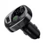 Baseus FM Transmitter T-Type S-09A Bluetooth MP3 Autoladegerät Schwarz