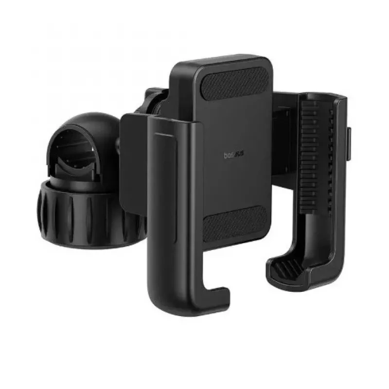 Baseus GoTrip Series Phone Holder für Fahrrad, Scooter, Moped (5,7 - 7,2 Zoll), Schwarz