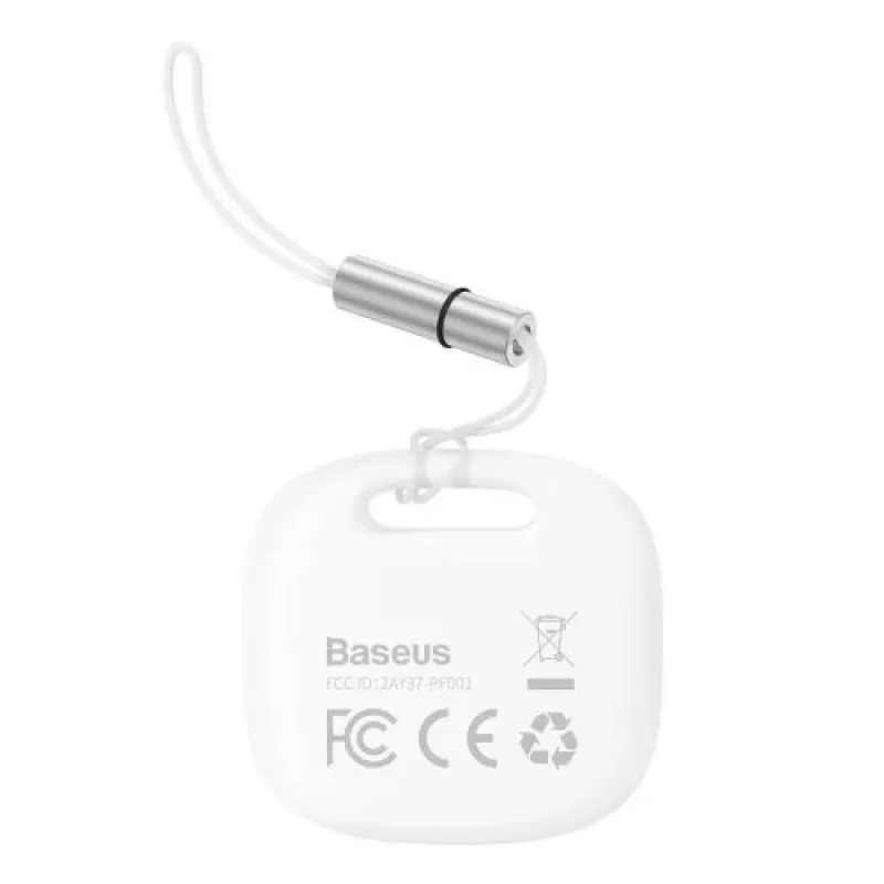 Baseus Home Intelligent T2 Pro Schlüsselanhänger Kabelloser Schlüssel- und Gegenstandsfinder BT 5.0 Weiß (FMTP000002)