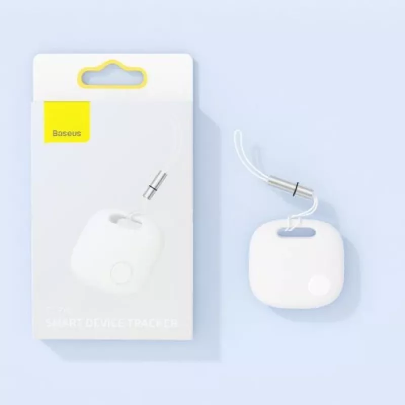 Baseus Home Intelligent T2 Pro Schlüsselanhänger Kabelloser Schlüssel- und Gegenstandsfinder BT 5.0 Weiß (FMTP000002)