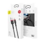 Baseus Lightning Cafule Kabel 2A, 3m Rot/Schwarz (CALKLF-R91)