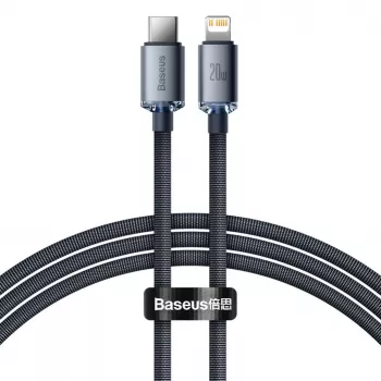 Baseus Lightning auf USB-C PD QC Kabel 20W 480Mbps 1,2m Schwarz
