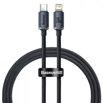 Baseus Lightning auf USB-C PD QC Kabel 20W 480Mbps 1,2m Schwarz