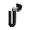 Baseus Metallic Shining Ultra-dünne Silikon-Schutzhülle mit Haken für AirPods 1 / 2 Schwarz