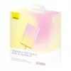 Baseus Popsicle 5200mAh 20W Powerbank mit integriertem Lightning-Kabel und weißem Baseus Simple USB-C auf USB-C 60W 30cm Kabel - Gelb-Pink