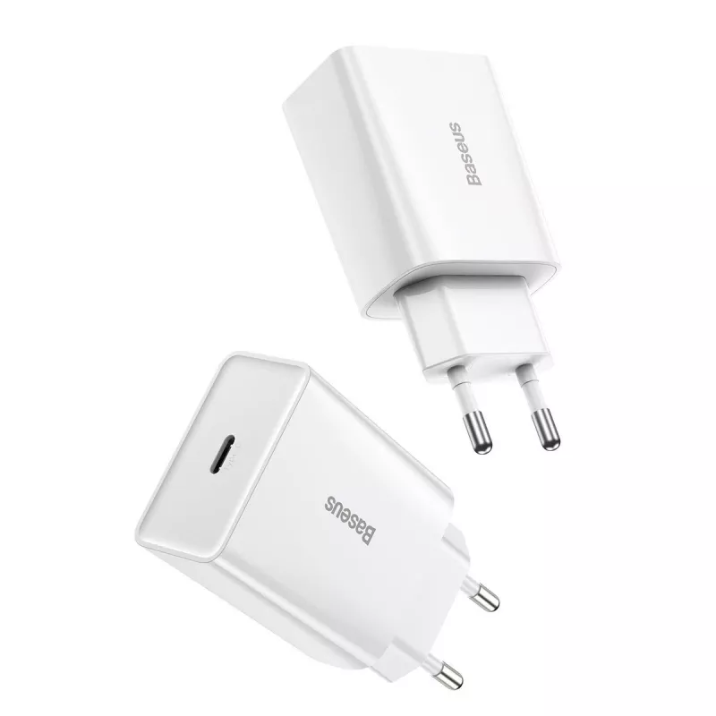 Baseus Speed Mini Quick Charger, USB-C, PD, 3A, 20W (Weiß)