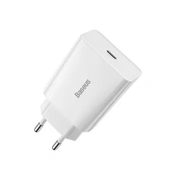 Baseus Speed Mini Quick Charger, USB-C, PD, 3A, 20W (Weiß)