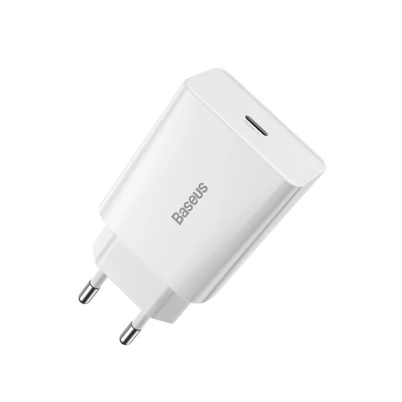 Baseus Speed Mini Quick Charger, USB-C, PD, 3A, 20W (Weiß)