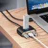 Baseus Square Round USB-Adapter USB 3.0 / 3x USB 2.0 / 1m