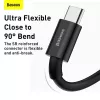 Baseus Superior Series USB-A auf USB-C Schnelllade- und Datenkabel, 66W (11V/6A), 2m, Schwarz (CATYS-A01)