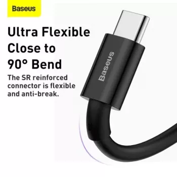 Baseus Superior Series USB-A auf USB-C Schnelllade- und Datenkabel, 66W (11V/6A), 2m, Schwarz (CATYS-A01)