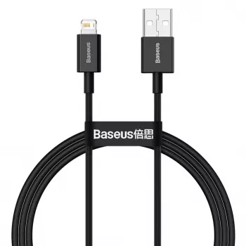 Baseus Superior USB-A auf Lightning Schnelllade- und Datenkabel 1m Schwarz (CALYS-A01)