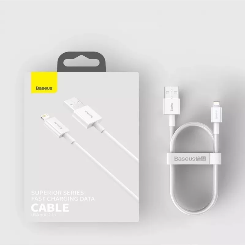 Baseus Superior USB-A auf Lightning Schnelllade- und Datenkabel 1m Schwarz (CALYS-A01)