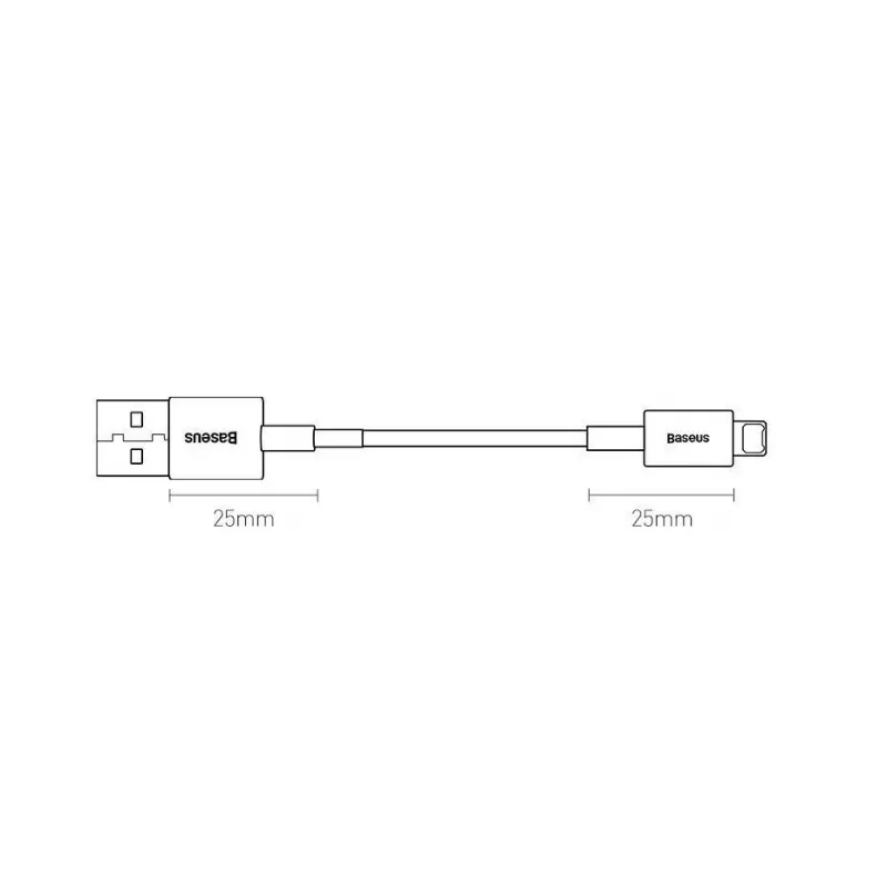 Baseus Superior USB-A auf Lightning Schnelllade- und Datenkabel 1m Schwarz (CALYS-A01)
