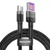 Baseus Type-C Cafule SuperCharge 40W PD 3.0 QC 3.0 1m Grau/Schwarz USB-C auf USB-C Kabel (CATKLF-PG1)