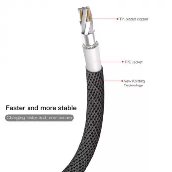 Baseus Yiven Lightning-Kabel 1,8 m Schwarz (CALYW-A01)