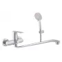 Bath Mixer Bent Spout NIL Chrome