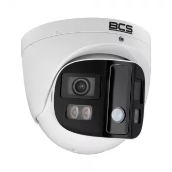 BCS 4MP IP Dome Camera mit KI-Perimeterschutz, 2,8mm Festbrennweite, PoE, IP67, IK10, Weiß